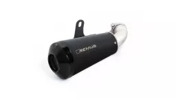 CLASSIC SPORT, Slip on (sport exhaust), endcap black-chrome, Stainless steel black, (EC-) approval