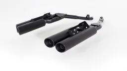 CUSTOM Muffler left/right Sport Exhaust BMW K 1600 Bagger / Grand America, stainless steel black, NO EC type approval