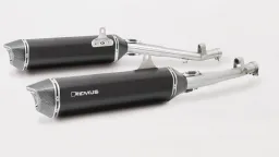 BLACK HAWK Slip on (sport exhaust), Stainless steel black, RACING, NO EC approval