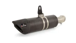 SPORT FLOW, Slip on (muffler with connecting tube), clamp matt, carbon, NO (EC-) APPROVAL