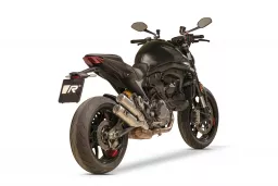 REMUS Double MESH RACING Exhaust for Ducati Monster Euro 5, stainless steel brushed, NO EC type approval