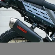 REMUS OFFROAD, Slip on (sport exhaust), Stainless steel black, RACING