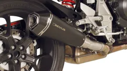 HYPERCONE Slip on (sport exhaust with connecting tube) with removable sound insert, Stainless steel black, NO (EC-) APPROVAL